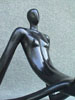 Male, black, reclining, piece no. 2. Partial.